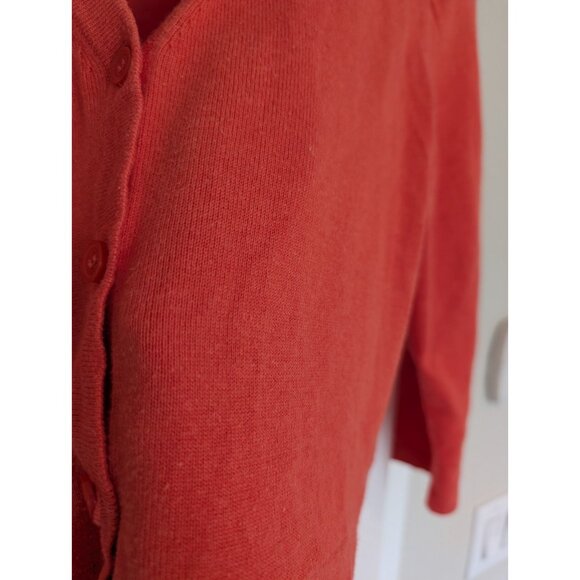 Isaac Mizrahi Women Fit and Flare Cardigan orange/red size M - Picture 6 of 11